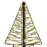 Choinka z 240 diodami LED Ciepła biel 180 cm rattan