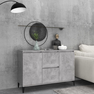 Szafka, szarość betonu, 102x35x70 cm, materiał drewnopochodny