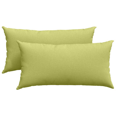 Poduszki na sofę 2 pcs Jasnozielony 80 x 40 cm tkanina