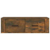 vidaXL Wisząca szafka pod TV, przydymiony dąb, 80x36x25 cm