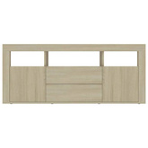 vidaXL Szafka pod TV, dąb sonoma, 120x30x50cm, materiał drewnopochodny
