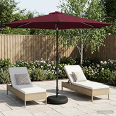 Parasol ogrodowy z oświetleniem LED i podstawą 300 x 300 cm