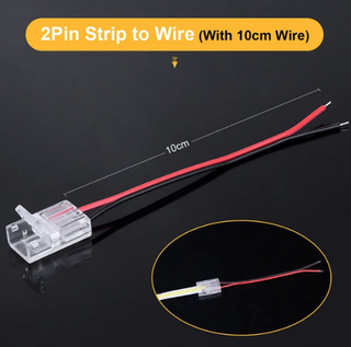 Mini Szybkozłączka z Kablem Taśm LED COB 8mm IP20