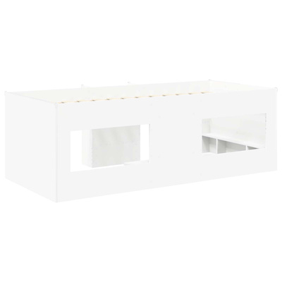 Łóżko piętrowe dla dzieci Biały 90 x 200 cm Drewno inżynieryjne