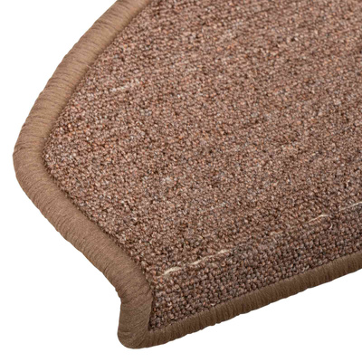 Samoprzylepne maty na schody 15 pcs brązowy 80 x 24,5 x 3,5 cm