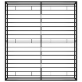 Rama łóżka, czarna, metalowa, 140 x 200 cm