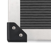 Prysznic ogrodowy z podstawą, WPC i stal nierdzewna