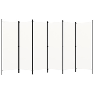 Parawan 6-panelowy, biały, 300 x 180 cm