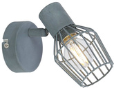 Lampa ścienna kinkiet 1X40W E14 szary VIKING 91-68002