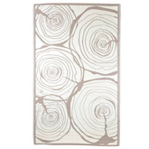 Esschert Design Dywan zewnętrzny, 240x150 cm, wzór z przekrojem drzewa