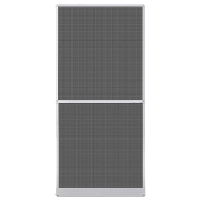 Screen na owady z zawiasami Biały i czarny 100 x 215 cm