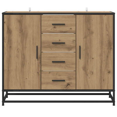 Bufet Dąb artisan 92 x 35 x 76 cm Drewno inżynieryjne