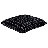 Poduszki rozrzucone Kratka 4 pcs Czarna kratka 50 x 50 cm