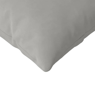 Poduszki na sofę 2 pcs Jasnoszary 200 x 40 cm tkanina