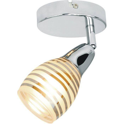 Klosz szklany srebrny w paski E14 do lampy Jubilat 79-60235