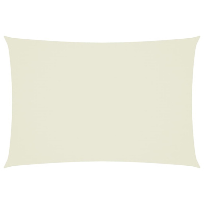Prostokątny żagiel ogrodowy, tkanina Oxford, 3x5 m, kremowy