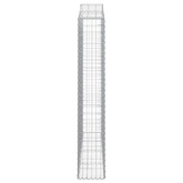 Kosze gabionowe, 2 szt, 200x30x180/200 cm, galwanizowane żelazo