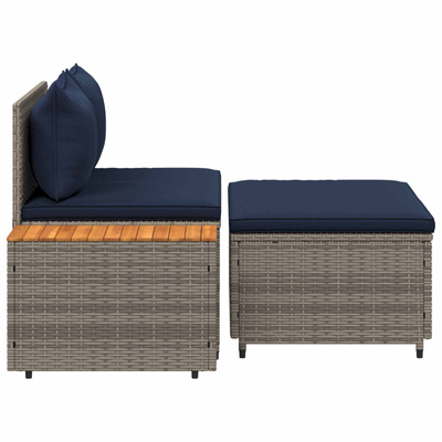 Zestaw sof na zewnątrz 4 -Seater 4 szt. 55 x 30 x 39 cm