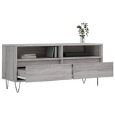 vidaXL Szafka pod TV, szary dąb sonoma, 100x34,5x44,5 cm model standard