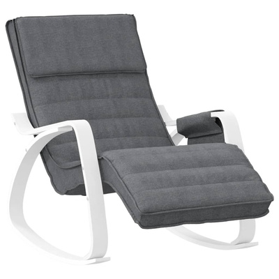 vidaXL Fotel bujany, ciemnoszary, tapicerowany tkaniną model standard
