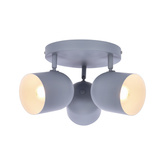 Lampa sufitowa 3xE27 szara 32cm AZURO 98-63236