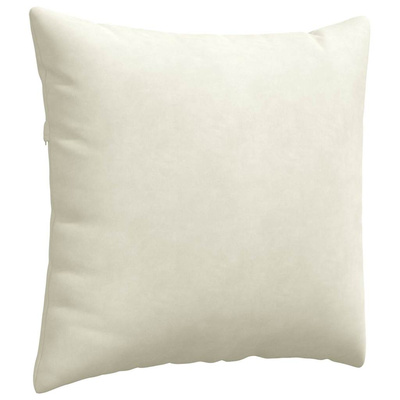 Poduszki na sofę 2 pcs Kremowy 45 x 45 cm Tkanina sztruksowa