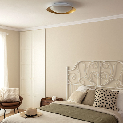 Plafon LED 31W Okrągły Biało Złoty 3 Barwy Świecenia CCT Abruzzo Costa
