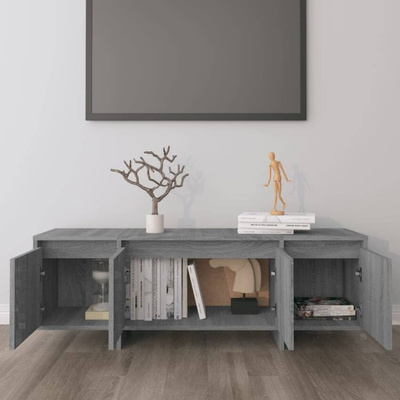 vidaXL Szafka pod TV, szary dąb sonoma, 120x30x40,5 cm