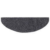 Maty na schody samoprzylepne 5 szt. 65x21x4 cm Ciemnoszary Półokrągły Duży