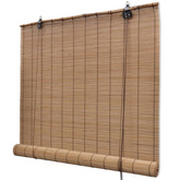 vidaXL Bambusowe rolety, 2 szt., 100 x 160 cm, brązowe