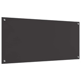 Panel kuchenny Ciemnoszary 110 x 50 cm szkło hartowane