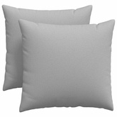 Poduszki na sofę 2 pcs Szary chmur 45 x 45 cm tkanina