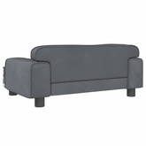 vidaXL Legowisko dla psa, ciemnoszare, 70x45x30 cm, aksamit