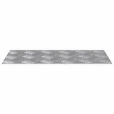 Stopień Prostokątny 2 pcs Srebrny 40 x 20 cm Aluminium