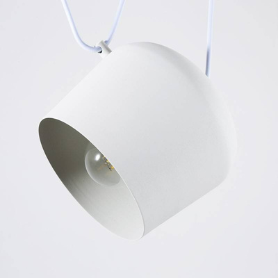 Nowoczesna Lampa Wisząca 3x?30cm Biała Abruzzo Rittoro