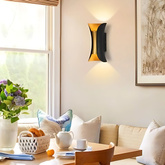 Kinkiet Abigali Black-Gold IP65 2x5W 3000K