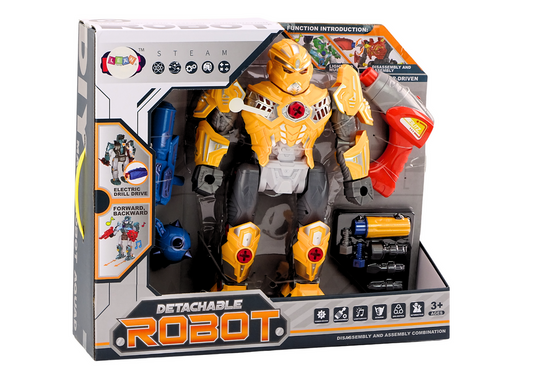 Robot Do Skręcania Broń Wiertarka Śrubokręt Światła Dźwięk Żółty