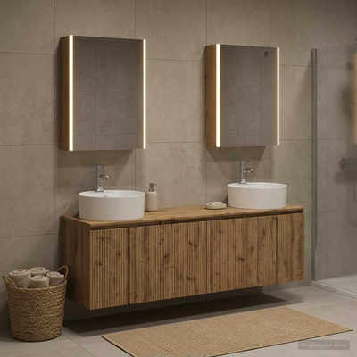 Zestaw Szafek Łazienkowych 5 szt. Dąb artisan