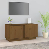 vidaXL Szafka pod TV, miodowy brąz, 80x35x40,5 cm, lite drewno sosnowe
