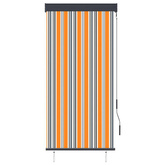 vidaXL Roleta zewnętrzna, 80x250 cm, żółto-niebieska