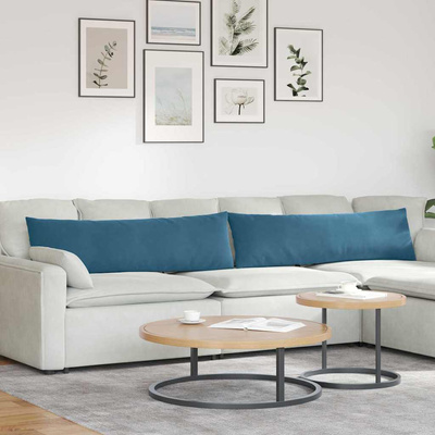 Poduszki na sofę 2 pcs Niebieski 145 x 40 cm Tkanina sztruksowa