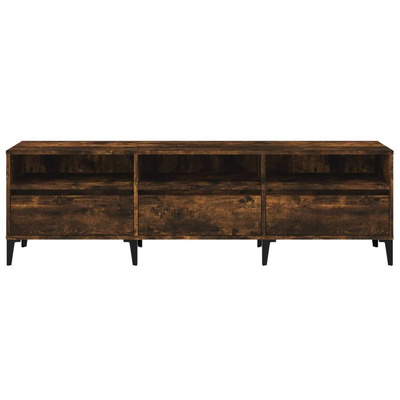 vidaXL Szafka pod TV, przydymiony dąb, 150x30x44,5 cm wariant 4