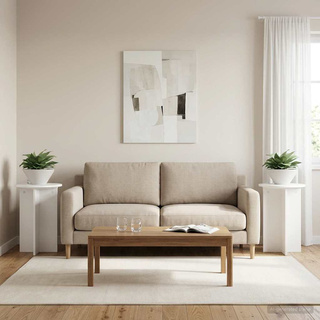 Stojak na rośliny 2 pcs Biały ?40 x 60 cm Drewno inżynieryjne