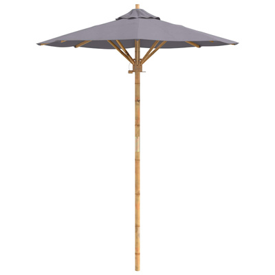 Parasolka ogrodowa Ciemnoszary ? 150 x 210 cm Bambus
