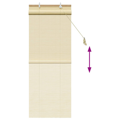Roleta naturalny 50 x 160 cm Bambus