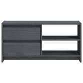 vidaXL Szafka pod TV, szara, 80x31x39 cm, drewno sosnowe