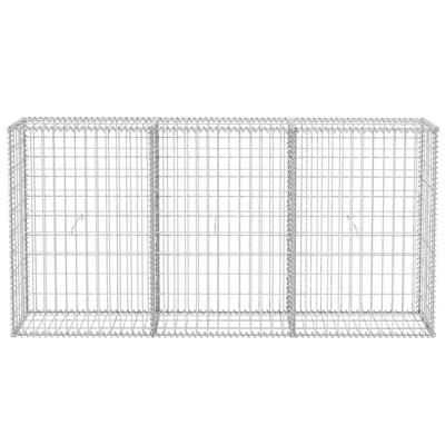 Kosz gabionowy, stal galwanizowana, 200x30x100 cm