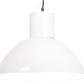 Lampa wisząca, 25 W, biała, okrągła, 48 cm, E27
