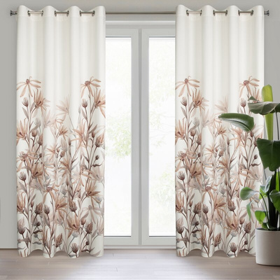 Zasłona Inez beżowa 140x250