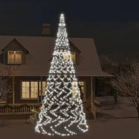 vidaXL Choinka do montażu na maszcie, 3000 zimnych białych LED, 800 cm